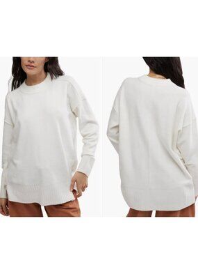 Free People Phoebe High-Low Tunic Sweater Sz XL
